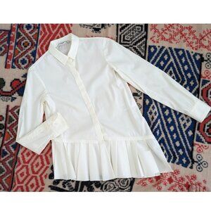 Neil Barrett white asymmetric tailored shirt - size 38